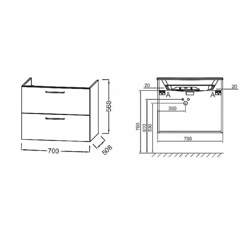 Тумба под раковину Jacob Delafon Odeon Rive Gauche 70 EB2521-R9-E52 подвесная Дуб табак, купить, цена, заказать, магазин, доставка, скидка, промокод, купить, цена, заказать, магазин, доставка, скидка, промокод