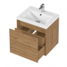 Тумба под раковину 1MarKa Миябе 60П Ц0000038243 подвесная цвет Дуб вотан, купить, цена, заказать, магазин, доставка, скидка, промокод, купить, цена, заказать, магазин, доставка, скидка, промокод