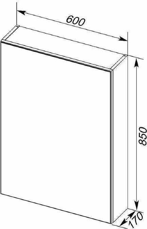 Зеркальный шкаф Aquanet Алвита 60 R 183989 Серый антрацит, купить, цена, заказать, магазин, доставка, скидка, промокод, купить, цена, заказать, магазин, доставка, скидка, промокод