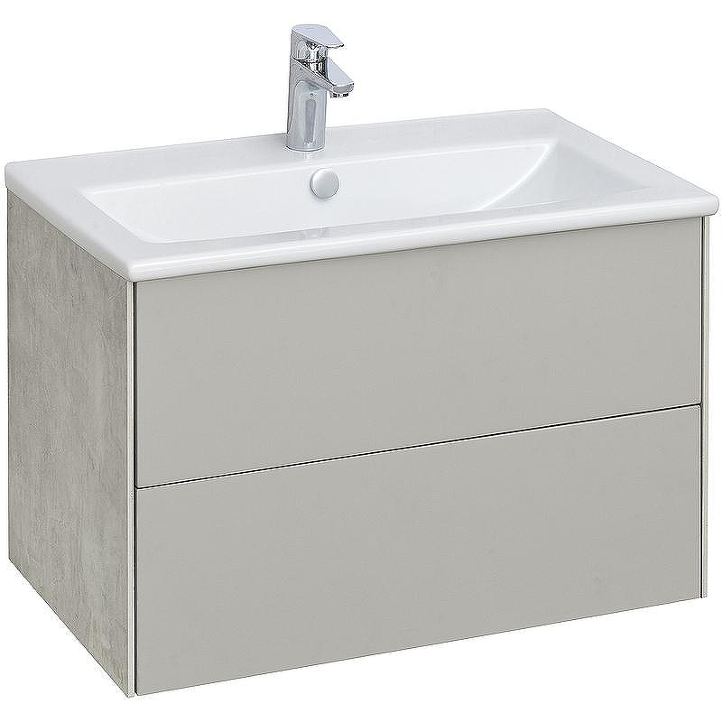 Тумба под раковину Aquaton Сохо 75 1A258101AJ9A0 подвесная Слэйт Галька серая, купить, цена, заказать, магазин, доставка, скидка, промокод, купить, цена, заказать, магазин, доставка, скидка, промокод