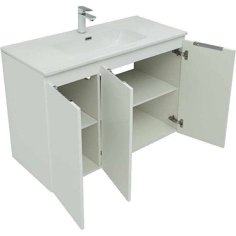 Тумба под раковину Aquanet Алвита New 100 277530 подвесная Белая матовая, купить, цена, заказать, магазин, доставка, скидка, промокод, купить, цена, заказать, магазин, доставка, скидка, промокод