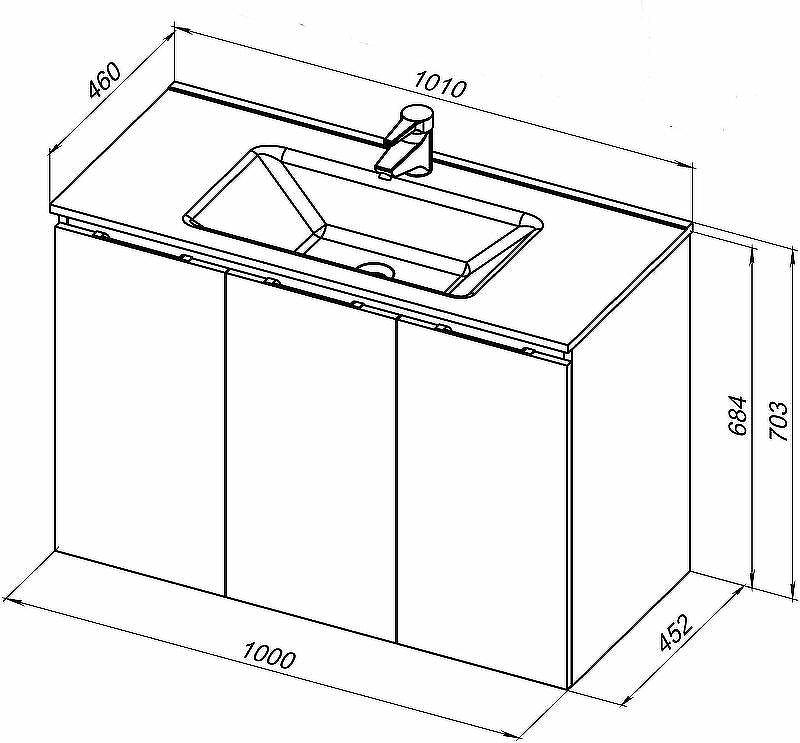 Тумба под раковину Aquanet Алвита New 100 277530 подвесная Белая матовая, купить, цена, заказать, магазин, доставка, скидка, промокод, купить, цена, заказать, магазин, доставка, скидка, промокод