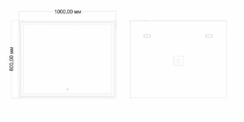 Зеркало Art&Max AM-Zoe-1000-800-DS-F с подсветкой с сенсорным выключателем, купить, цена, заказать, магазин, доставка, скидка, промокод, купить, цена, заказать, магазин, доставка, скидка, промокод