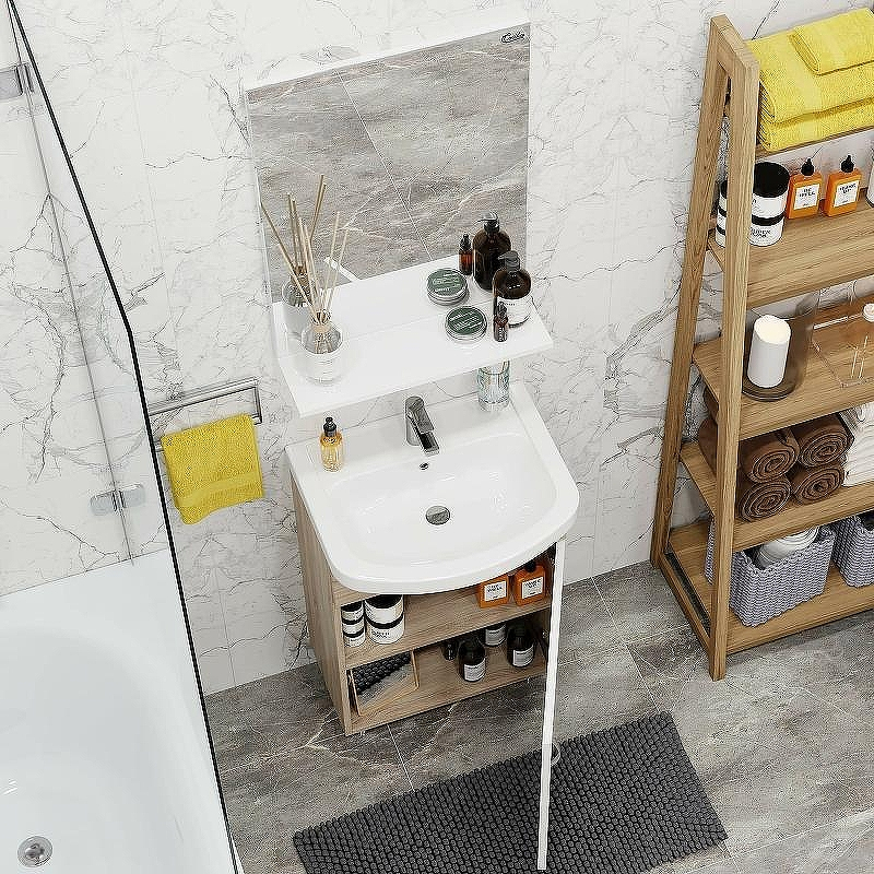 Тумба под раковину Onika Эко 52.10 105207 Белая Дуб сонома, купить, цена, заказать, магазин, доставка, скидка, промокод, купить, цена, заказать, магазин, доставка, скидка, промокод