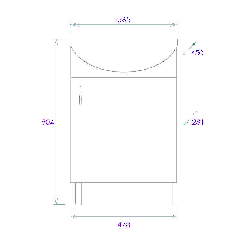 Тумба под раковину Onika Эко 52.10 105207 Белая Дуб сонома, купить, цена, заказать, магазин, доставка, скидка, промокод, купить, цена, заказать, магазин, доставка, скидка, промокод