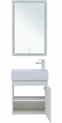 Комплект мебели для ванной Aquanet Nova Lite 50 302531 подвесной Белый глянец