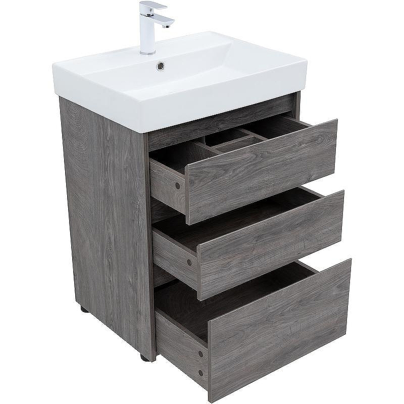 Тумба под раковину Aquanet Nova Lite 60 302470 Дуб рошелье, купить, цена, заказать, магазин, доставка, скидка, промокод, купить, цена, заказать, магазин, доставка, скидка, промокод