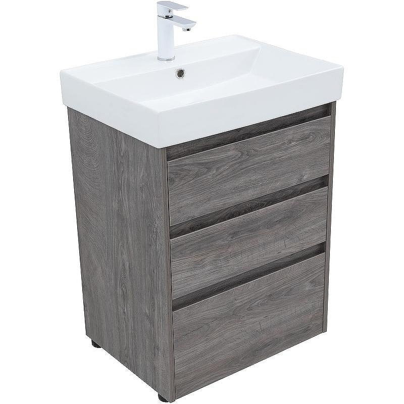 Тумба под раковину Aquanet Nova Lite 60 302470 Дуб рошелье, купить, цена, заказать, магазин, доставка, скидка, промокод, купить, цена, заказать, магазин, доставка, скидка, промокод