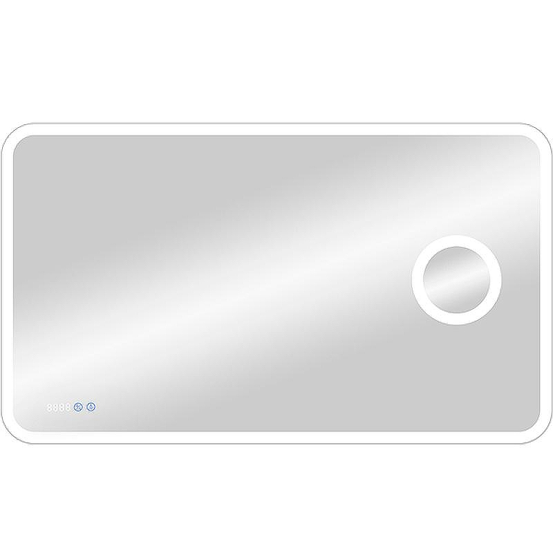 Зеркало Континент Bliss 1200х800 ЗЛП546 с подсветкой с сенсорным выключателем с увеличительным зеркалом с подогревом с часами, купить, цена, заказать, магазин, доставка, скидка, промокод, купить, цена, заказать, магазин, доставка, скидка, промокод