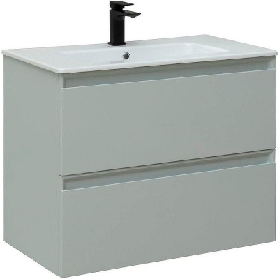 Тумба под раковину Allen Brau Eclipse 80 1.E1002.PWM подвесная Папирус матовый