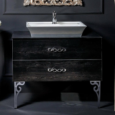 Тумба под раковину Boheme Armadi Art NeoArt 80 831-080-BW подвесная Black Wood