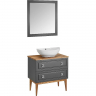 Комплект мебели для ванной ASB-Woodline Каталина 80 Grey 120951 Серый, купить, цена, заказать, магазин, доставка, скидка, промокод, купить, цена, заказать, магазин, доставка, скидка, промокод