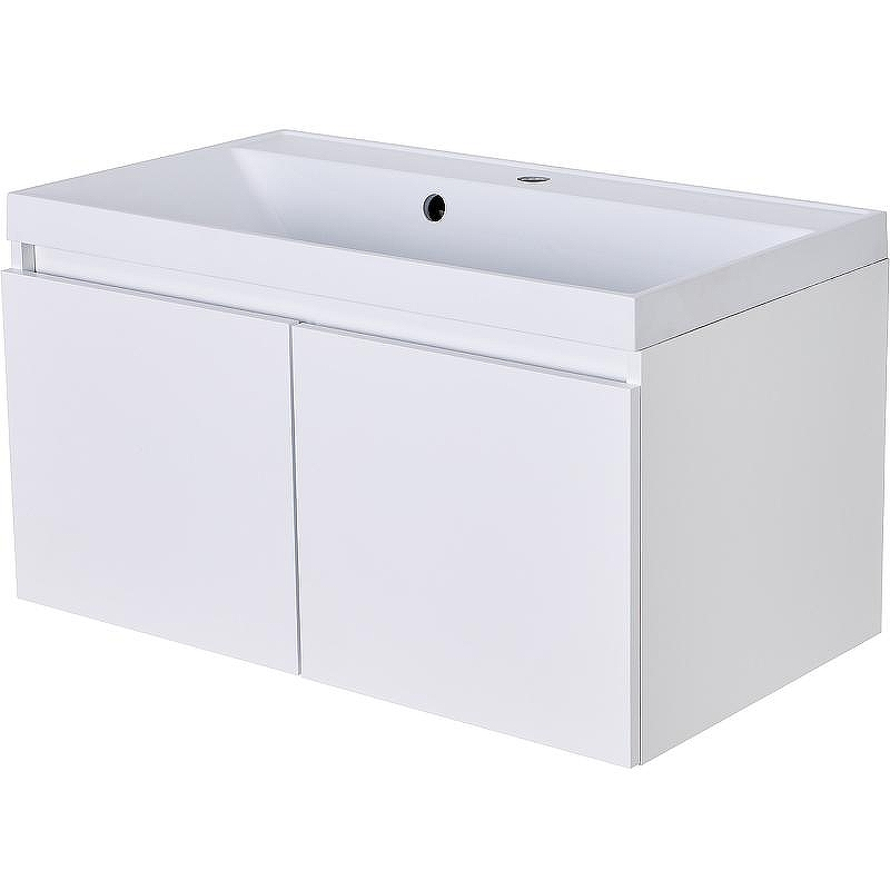 Тумба с раковиной Orange Квадро 60 KV-60TUW+Racl подвесная Белый глянец, купить, цена, заказать, магазин, доставка, скидка, промокод, купить, цена, заказать, магазин, доставка, скидка, промокод