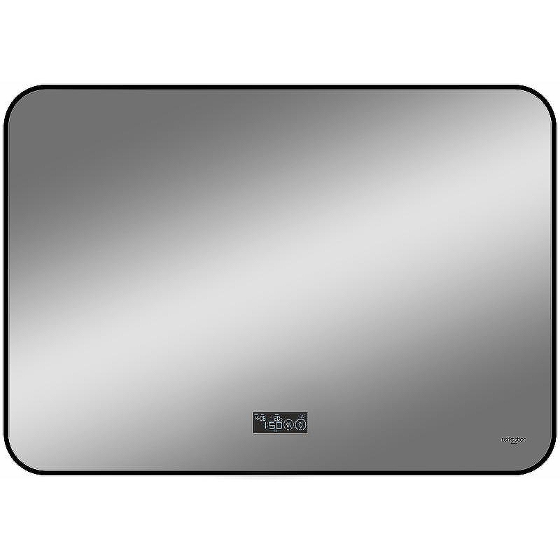 Зеркало Reflexion Shadow 800х600 RF5733SH с подсветкой Черное с сенсорным выключателем, диммером, подогревом и часами, купить, цена, заказать, магазин, доставка, скидка, промокод, купить, цена, заказать, магазин, доставка, скидка, промокод