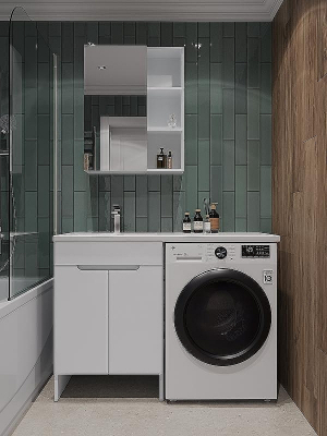 Тумба с раковиной Orange Kandy 120 L OPKD-120TUW+RAL Белый глянец