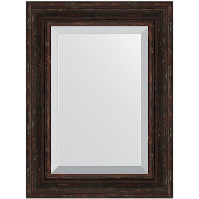 Зеркало Evoform Exclusive 79х59 BY 3395 с фацетом в багетной раме - Темный прованс 99