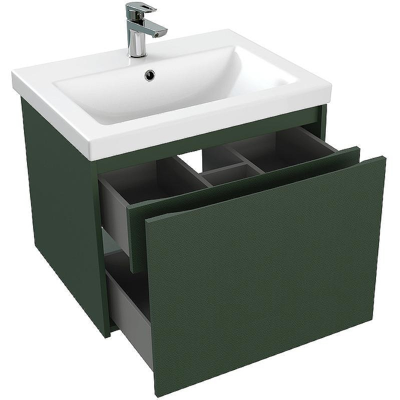 Тумба под раковину Cersanit Grande 60 64302 подвесная Зеленая, купить, цена, заказать, магазин, доставка, скидка, промокод, купить, цена, заказать, магазин, доставка, скидка, промокод