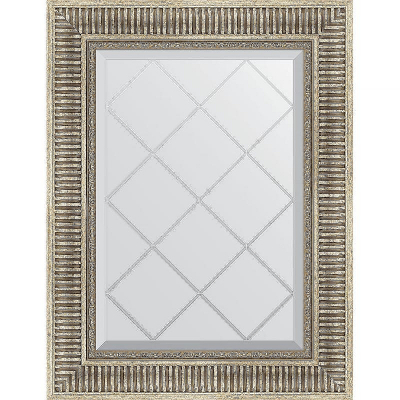 Зеркало Evoform Exclusive-G 75х57 BY 4024 с гравировкой в багетной раме - Серебряный акведук 93