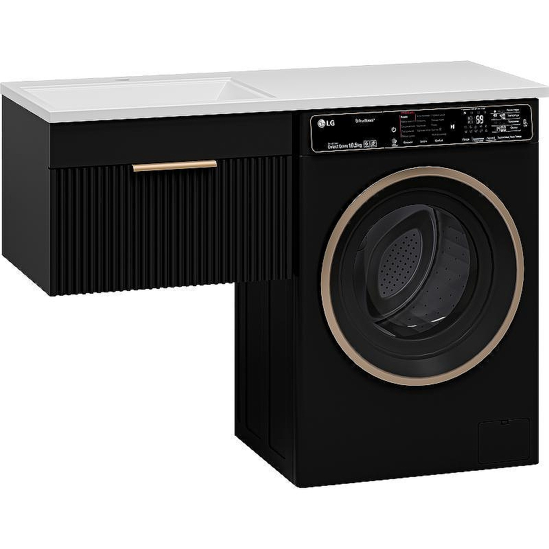 Тумба с раковиной Brevita Enfida 120 L УТ000016096 подвесная Черная матовая, купить, цена, заказать, магазин, доставка, скидка, промокод, купить, цена, заказать, магазин, доставка, скидка, промокод