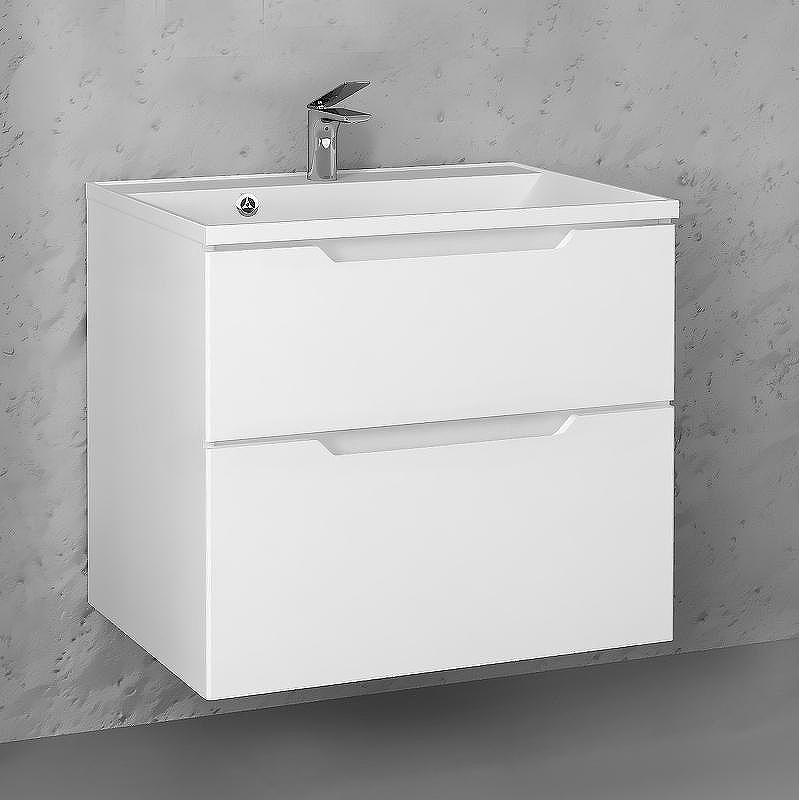 Тумба под раковину Raval Wector 70 Wct.01.70/P/W/MD подвесная Белая, купить, цена, заказать, магазин, доставка, скидка, промокод, купить, цена, заказать, магазин, доставка, скидка, промокод
