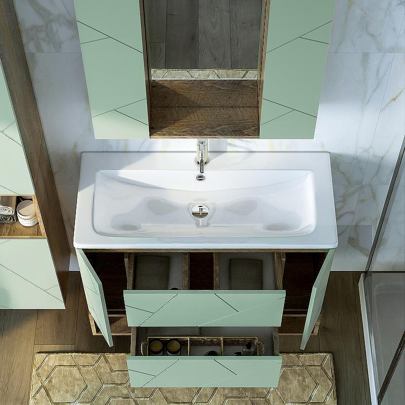 Тумба под раковину Бриклаер Кристалл 100 4627125417139 подвесная Фисташка Дуб гранж песочный, купить, цена, заказать, магазин, доставка, скидка, промокод, купить, цена, заказать, магазин, доставка, скидка, промокод