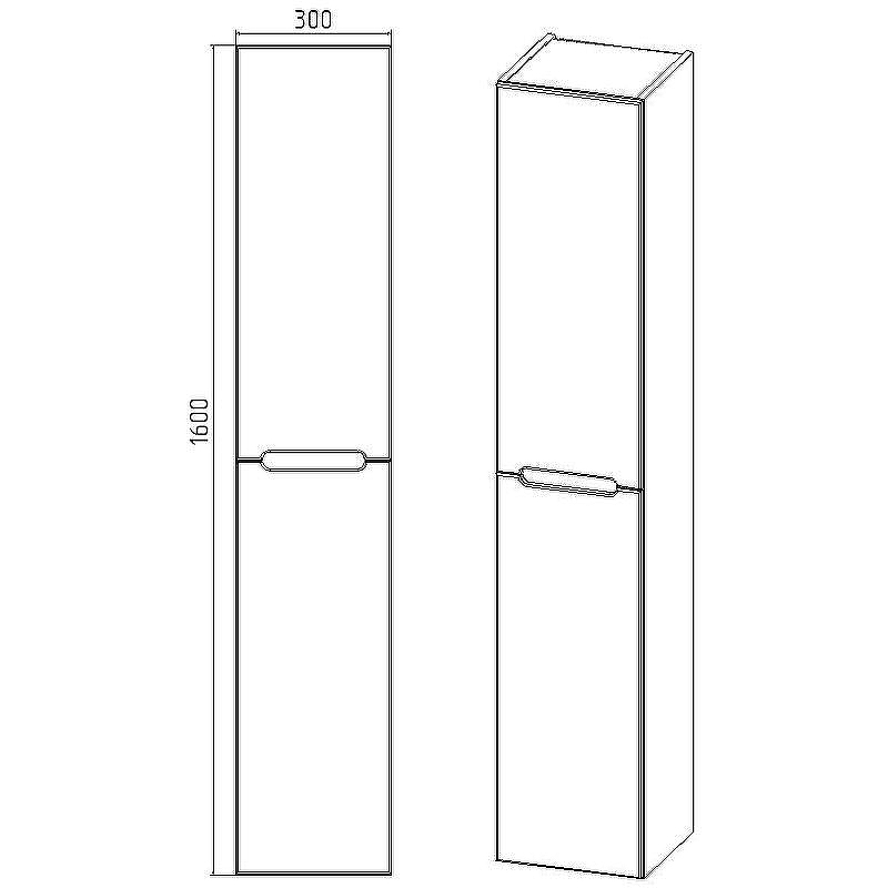 Шкаф пенал VIANT Марсель 30 VMAR300-PEN подвесной Белый, купить, цена, заказать, магазин, доставка, скидка, промокод, купить, цена, заказать, магазин, доставка, скидка, промокод