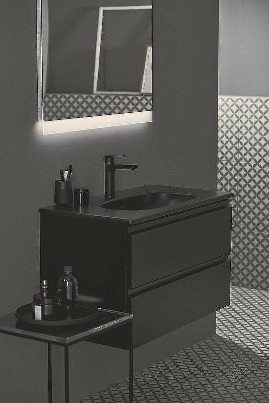 Тумба под раковину Ideal Standard Tesi 80 T0051ZT подвесная Черный шелк, купить, цена, заказать, магазин, доставка, скидка, промокод, купить, цена, заказать, магазин, доставка, скидка, промокод