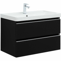 Тумба под раковину Aquanet Вега 80 329597 подвесная Черная матовая, купить, цена, заказать, магазин, доставка, скидка, промокод, купить, цена, заказать, магазин, доставка, скидка, промокод