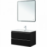 Тумба под раковину Aquanet Вега 80 329597 подвесная Черная матовая, купить, цена, заказать, магазин, доставка, скидка, промокод, купить, цена, заказать, магазин, доставка, скидка, промокод