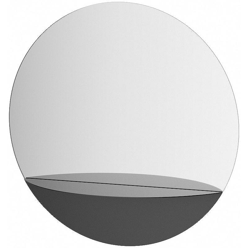 Зеркало Evoform Shadow d60 BY 0561 с металлической полочкой - Черный цвет, купить, цена, заказать, магазин, доставка, скидка, промокод, купить, цена, заказать, магазин, доставка, скидка, промокод