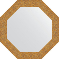 Зеркало Evoform Octagon 77х77 BY 3801 в багетной раме - Чеканка золотая 90, купить, цена, заказать, магазин, доставка, скидка, промокод, купить, цена, заказать, магазин, доставка, скидка, промокод
