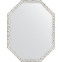 Зеркало Evoform Octagon 68x88 BY 7004 в багетной раме - Чеканка белая 46, купить, цена, заказать, магазин, доставка, скидка, промокод, купить, цена, заказать, магазин, доставка, скидка, промокод