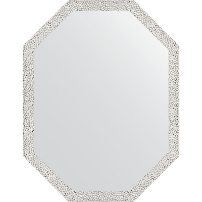 Зеркало Evoform Octagon 68x88 BY 7004 в багетной раме - Чеканка белая 46