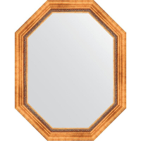 Зеркало Evoform Octagon 76x96 BY 7164 в багетной раме - Римское золото 88, купить, цена, заказать, магазин, доставка, скидка, промокод, купить, цена, заказать, магазин, доставка, скидка, промокод