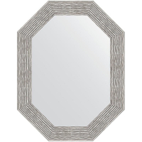 Зеркало Evoform Polygon 86х66 BY 7195 в багетной раме - Волна хром 90, купить, цена, заказать, магазин, доставка, скидка, промокод, купить, цена, заказать, магазин, доставка, скидка, промокод