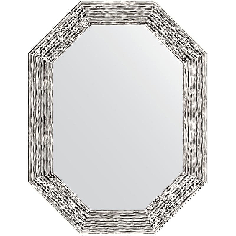 Зеркало Evoform Polygon 86х66 BY 7195 в багетной раме - Волна хром 90, купить, цена, заказать, магазин, доставка, скидка, промокод, купить, цена, заказать, магазин, доставка, скидка, промокод