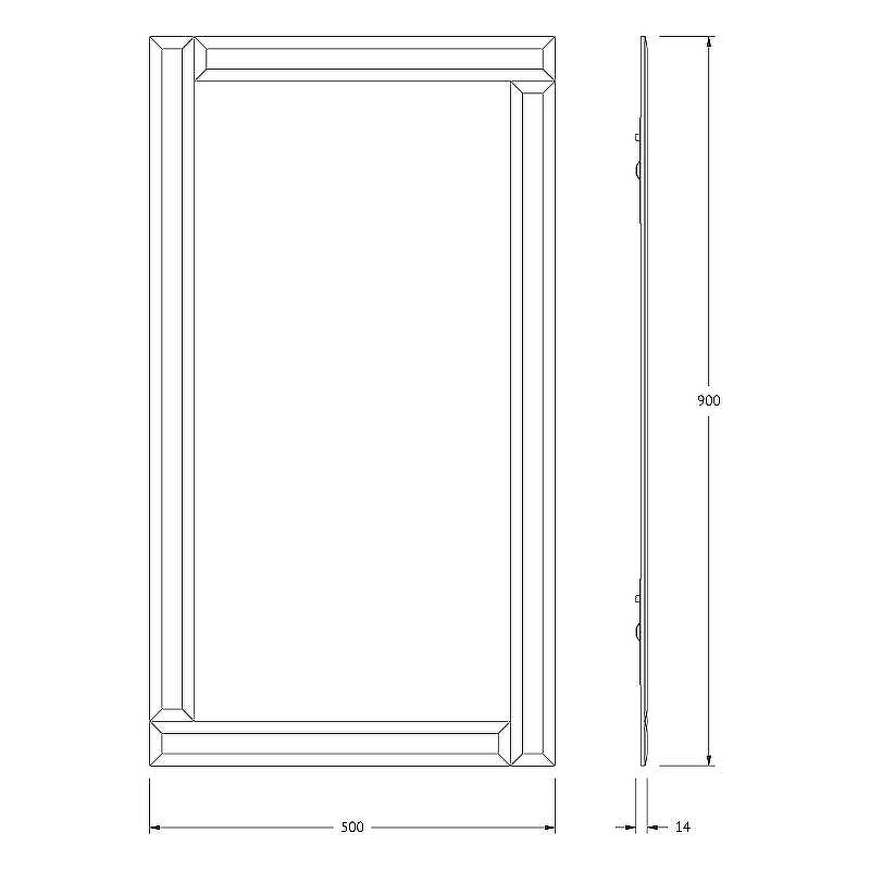 Зеркало Evoform Style 90x50 BY 0827 с зеркальным обрамлением - цвет Графит, купить, цена, заказать, магазин, доставка, скидка, промокод, купить, цена, заказать, магазин, доставка, скидка, промокод