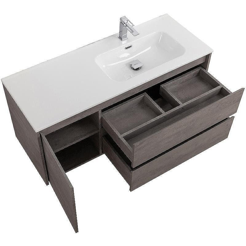 Тумба под раковину BelBagno Kraft 100 R KRAFT-1000-2C-1A-SO-CG-R подвесная Cemento Grigio, купить, цена, заказать, магазин, доставка, скидка, промокод, купить, цена, заказать, магазин, доставка, скидка, промокод