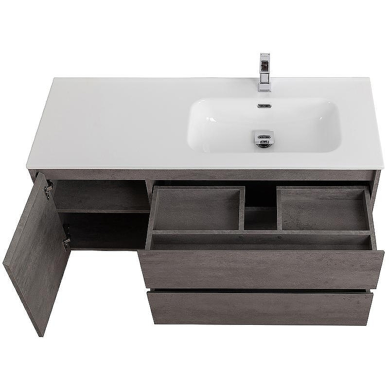 Тумба под раковину BelBagno Kraft 100 R KRAFT-1000-2C-1A-SO-CG-R подвесная Cemento Grigio, купить, цена, заказать, магазин, доставка, скидка, промокод, купить, цена, заказать, магазин, доставка, скидка, промокод