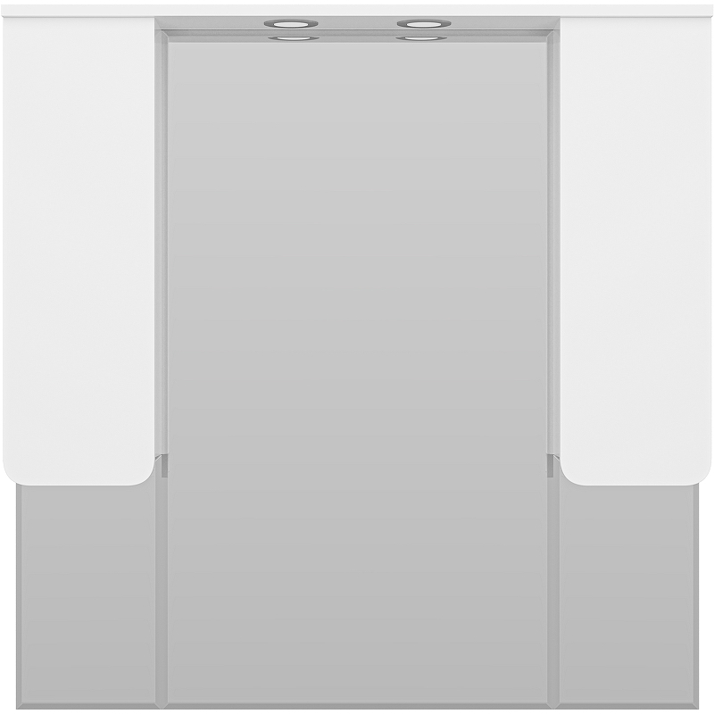 Зеркало со шкафом Misty Чегет 105 П-Чег-02105-01Л с подсветкой Белое глянцевое, купить, цена, заказать, магазин, доставка, скидка, промокод, купить, цена, заказать, магазин, доставка, скидка, промокод