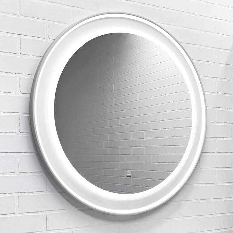 Зеркало Comforty Ереван 70 00-00014156 с подсветкой Белое матовое с бесконтактным выключателем и подогревом, купить, цена, заказать, магазин, доставка, скидка, промокод, купить, цена, заказать, магазин, доставка, скидка, промокод