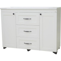 Тумба с раковиной Misty Дуэт 120 УТ000008724 Белая матовая, купить, цена, заказать, магазин, доставка, скидка, промокод, купить, цена, заказать, магазин, доставка, скидка, промокод