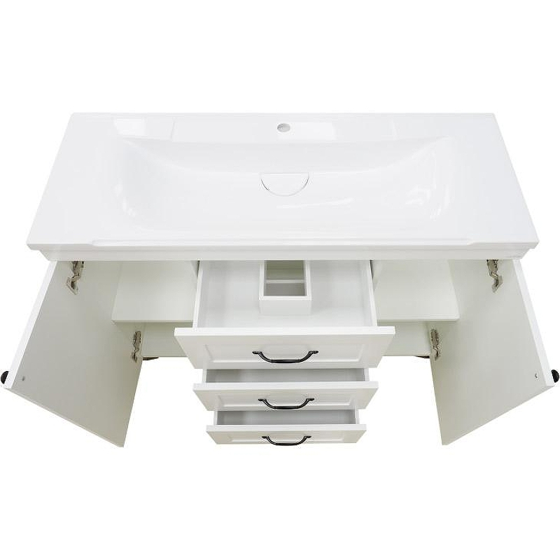 Тумба с раковиной Misty Дуэт 120 УТ000008724 Белая матовая, купить, цена, заказать, магазин, доставка, скидка, промокод, купить, цена, заказать, магазин, доставка, скидка, промокод