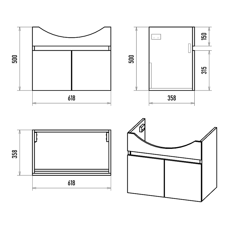 Тумба с раковиной Misty Монро 65 УТ000023885 подвесная Белая, купить, цена, заказать, магазин, доставка, скидка, промокод, купить, цена, заказать, магазин, доставка, скидка, промокод