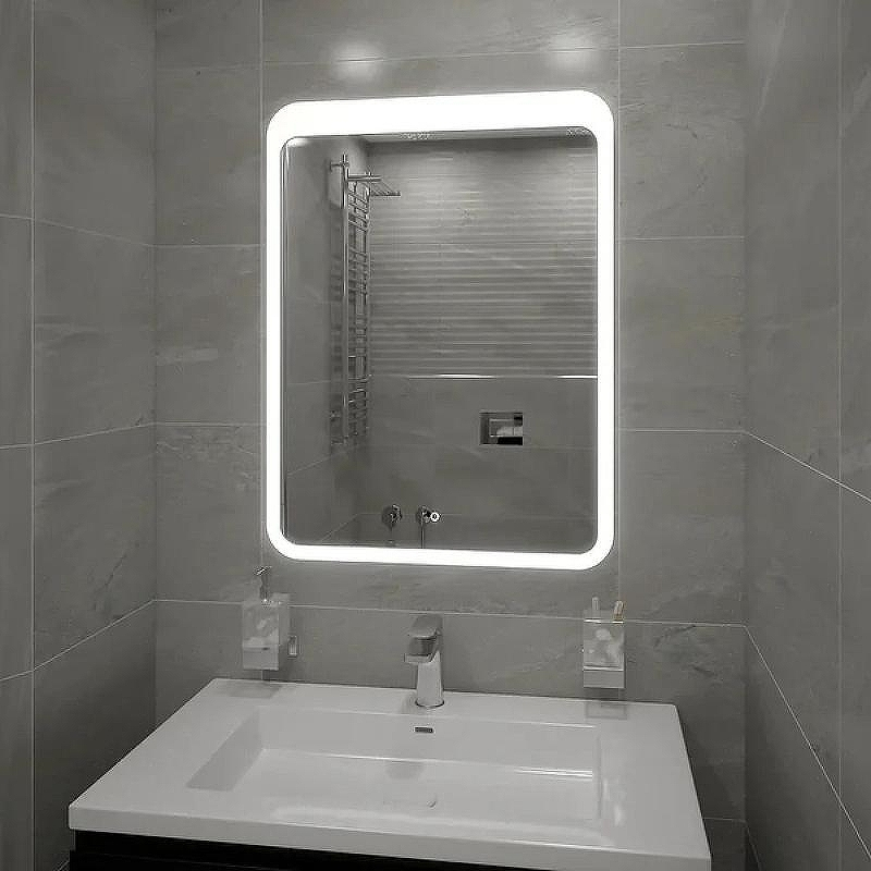 Зеркало Континент Lacio 500х700 ЗЛП530 с подсветкой с сенсорным выключателем, купить, цена, заказать, магазин, доставка, скидка, промокод, купить, цена, заказать, магазин, доставка, скидка, промокод