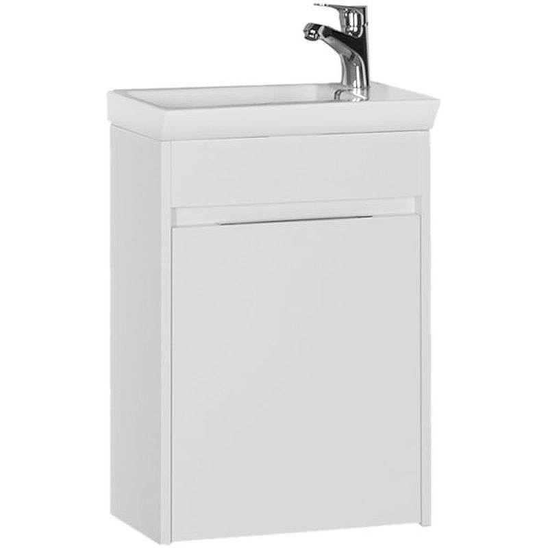 Тумба с раковиной Aquanet Дувр 45 213041 подвесная Белая, купить, цена, заказать, магазин, доставка, скидка, промокод, купить, цена, заказать, магазин, доставка, скидка, промокод