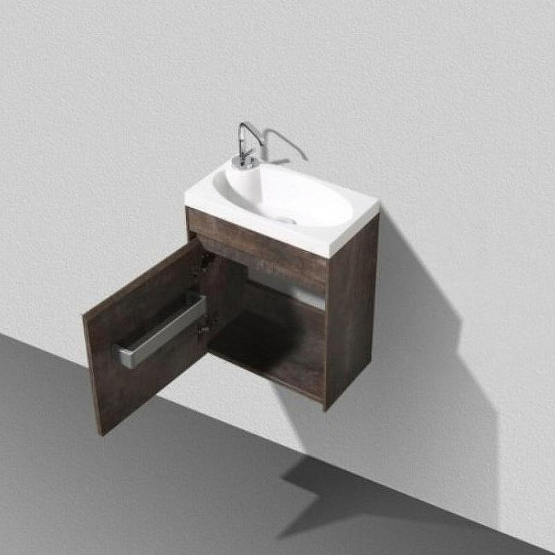 Тумба под раковину BelBagno Pietra Mini 46 PIETRA MINI-460-1A-SO-PT-L подвесная Stone, купить, цена, заказать, магазин, доставка, скидка, промокод, купить, цена, заказать, магазин, доставка, скидка, промокод