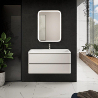 Тумба под раковину AQUAme S4 100 AQM900410WH подвесная цвет Белый глянцевый, купить, цена, заказать, магазин, доставка, скидка, промокод, купить, цена, заказать, магазин, доставка, скидка, промокод