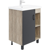 Тумба под раковину Onika Тимбер 60.01 106116 Серый матовый Дуб сонома, купить, цена, заказать, магазин, доставка, скидка, промокод, купить, цена, заказать, магазин, доставка, скидка, промокод