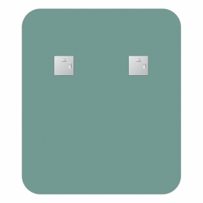 Зеркало Evoform Shadow 60х70 BY 2587 с металлической полочкой - Черный цвет